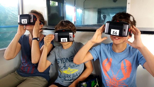 realtà virtuale sulla monorotaia del parco italia in miniatura di rimini