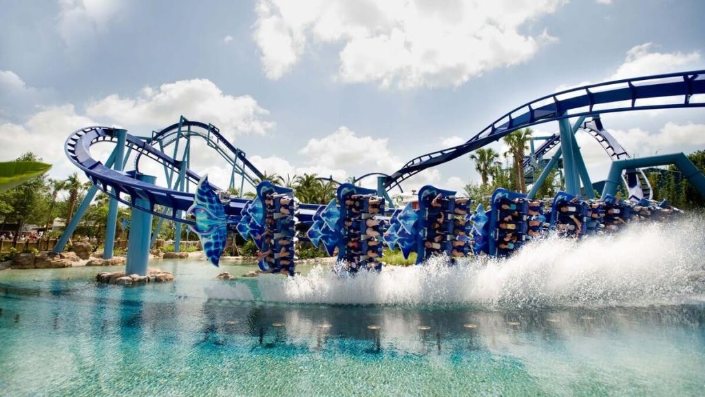 Fly-coaster Manta del parco SeaWorld Orlando