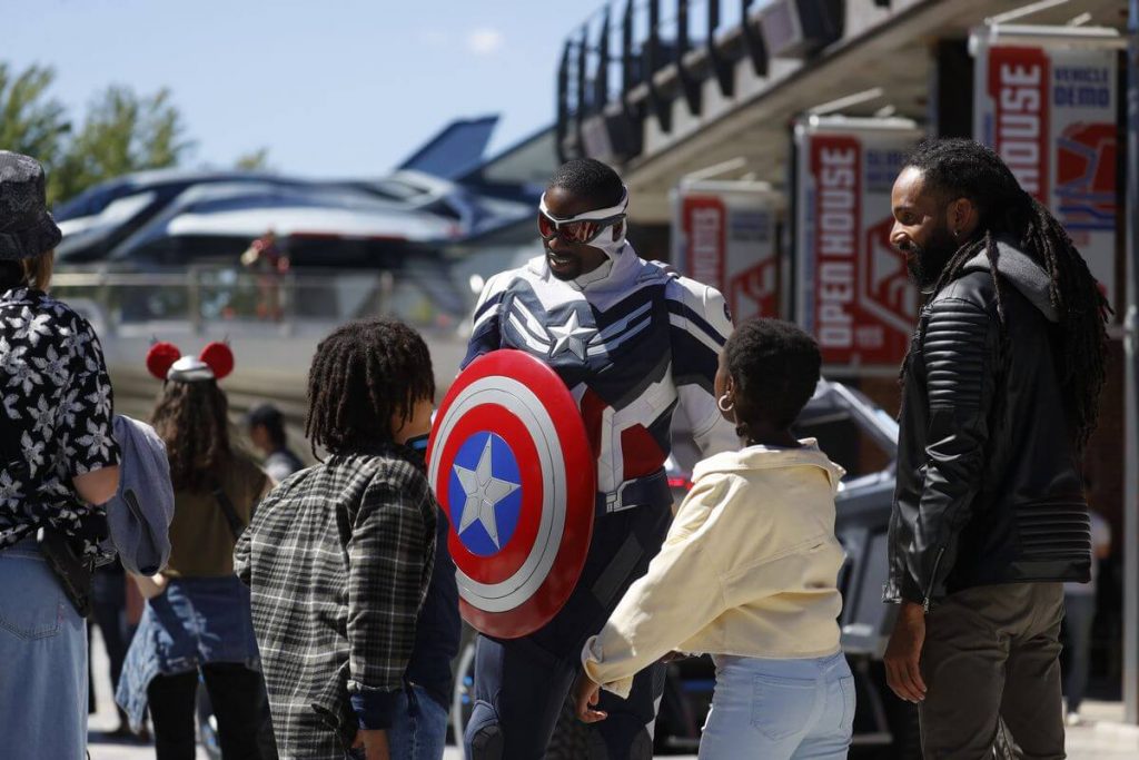 Capitan America all'Avengers Campus dei Walt Disney Studios Paris