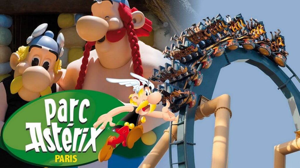 Roller coaster Oziris nel parco tematico francese Park Asterix
