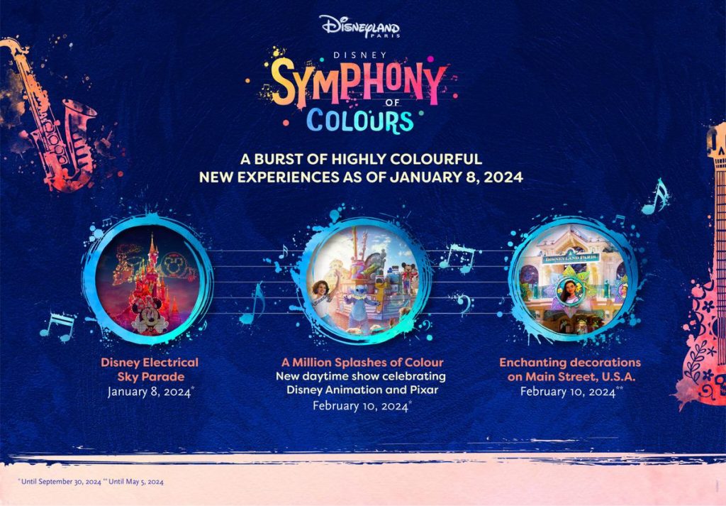 Disney Symphony of Colours: tante nuove esperienze nella nuova stagione 2024 di Disneyland Paris