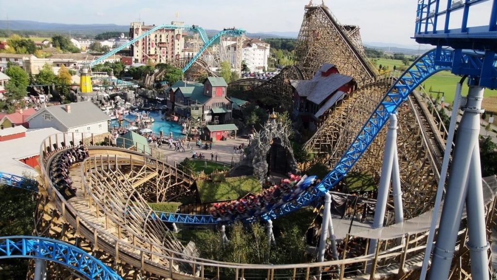 Montagne russe del parco a tema tedesco Europa Park