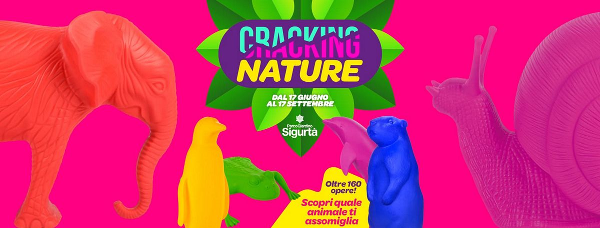 Locandina della mostra Cracking Nature 2026 al parco giardino Sigurtà di Valeggio sul Mincio