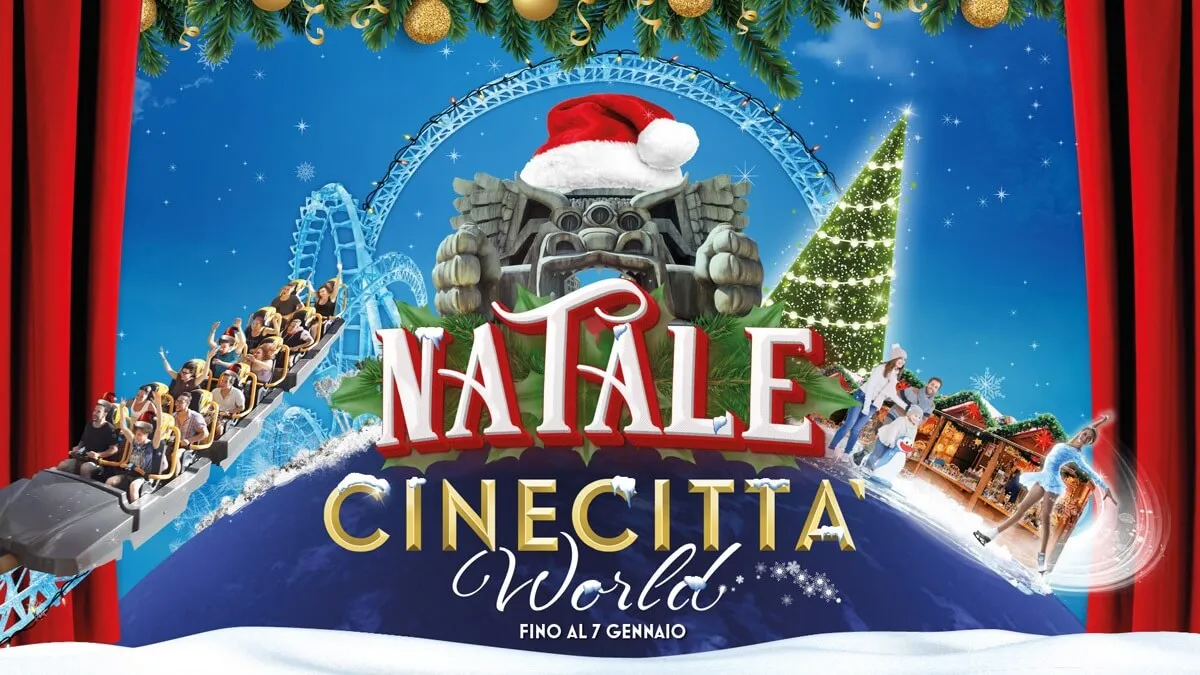 Natale e Capodanno al parco divertimenti CinecittàWorld di Castel Romano, vicino Roma