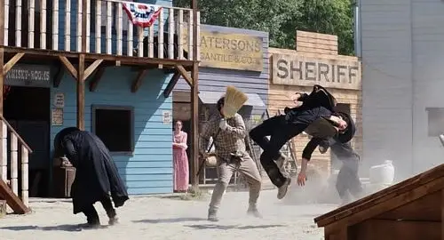 Stunt show di Cowboyland, il parco a tema western di Voghera