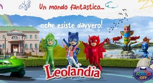 Personaggi PJ Mask al Parco Leolandia di Capriate, Bergamo