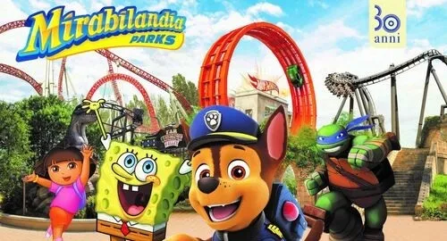 Mascotte Nickelodeon a Mirabilandia