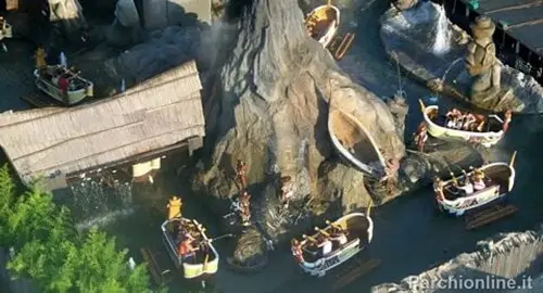 Lo splash battle Raratonga di Mirabilandia visto dall'alto