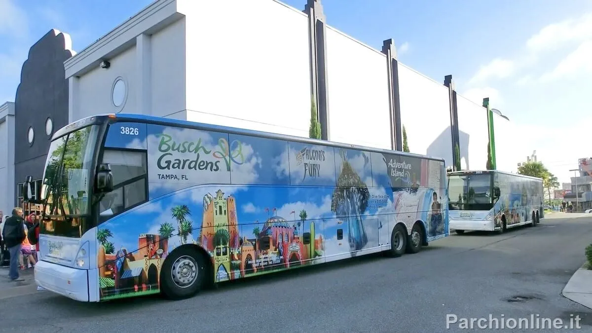 Bus navetta per i Busch Gardens Tampa in partenza da Orlando (Florida)