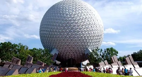 Sfera simbolo del parco EPCOT di Walt Disney World Resort a Orlando in Florida