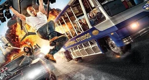 Attrazione ispirata a Fast'n Furios agli Universal Studios Hollywood a Los Angeles